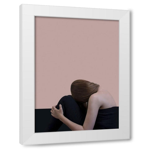 Tour White Modern Wood Framed Art Print by Design Fabrikken