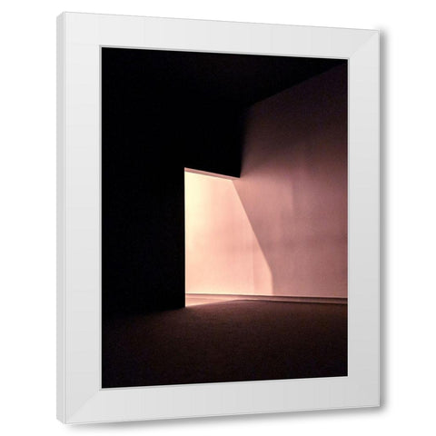 Room 1 White Modern Wood Framed Art Print by Design Fabrikken