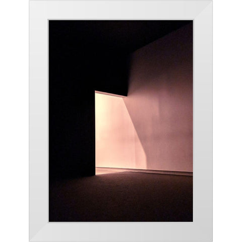 Room 1 White Modern Wood Framed Art Print by Design Fabrikken