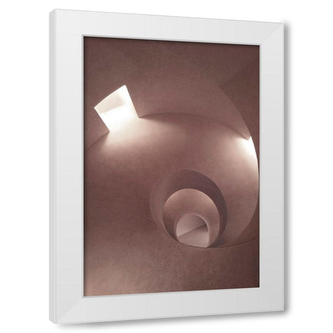 Room 2 White Modern Wood Framed Art Print by Design Fabrikken