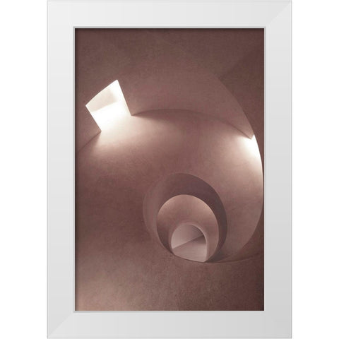 Room 2 White Modern Wood Framed Art Print by Design Fabrikken