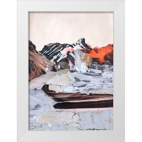 New Era 1 White Modern Wood Framed Art Print by Design Fabrikken