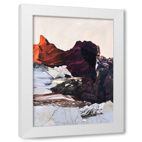 New Era 2 White Modern Wood Framed Art Print by Design Fabrikken