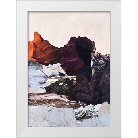 New Era 2 White Modern Wood Framed Art Print by Design Fabrikken