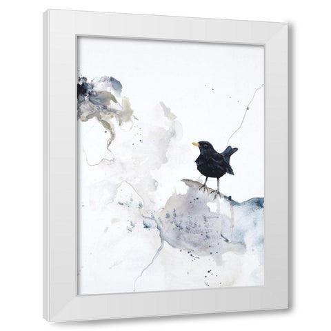 Curiosity 2 White Modern Wood Framed Art Print by Design Fabrikken