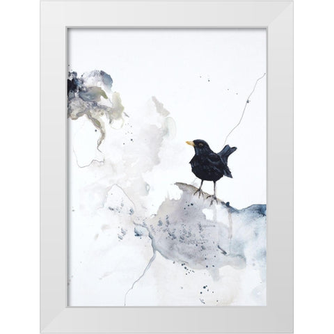 Curiosity 2 White Modern Wood Framed Art Print by Design Fabrikken