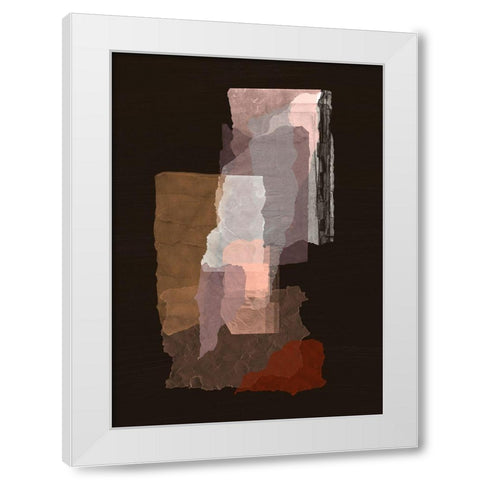 Torn 2 White Modern Wood Framed Art Print by Design Fabrikken