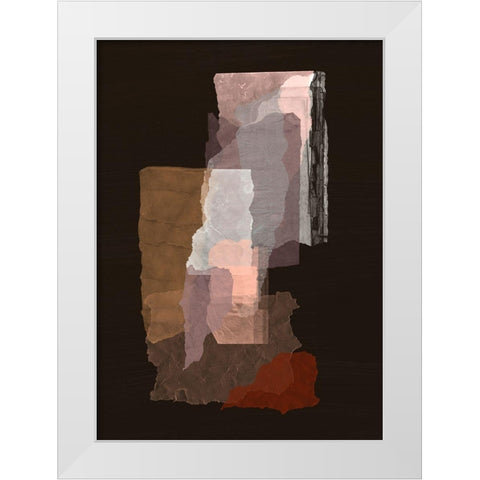 Torn 2 White Modern Wood Framed Art Print by Design Fabrikken