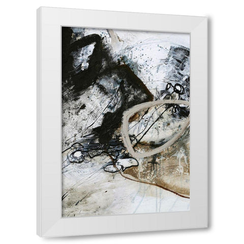 Black and White 2 White Modern Wood Framed Art Print by Design Fabrikken