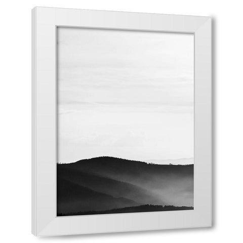 Mystic Scenery 2 White Modern Wood Framed Art Print by Design Fabrikken