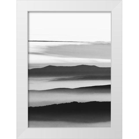 Mystic Scenery 3 White Modern Wood Framed Art Print by Design Fabrikken