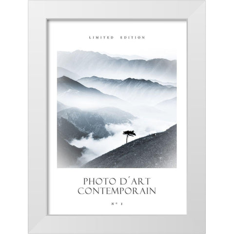 Photo DÂ´Art No 1 White Modern Wood Framed Art Print by Design Fabrikken