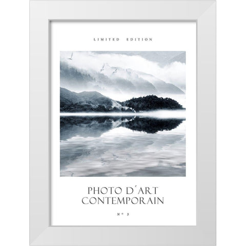 Photo DÂ´Art No 3 White Modern Wood Framed Art Print by Design Fabrikken