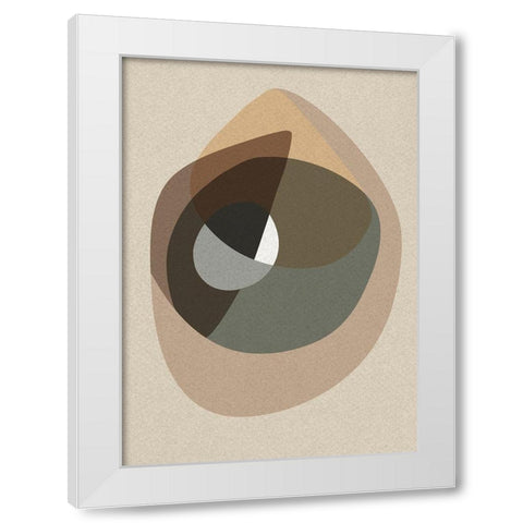 Workup 6 White Modern Wood Framed Art Print by Design Fabrikken