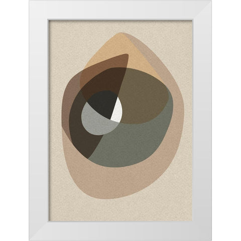 Workup 6 White Modern Wood Framed Art Print by Design Fabrikken