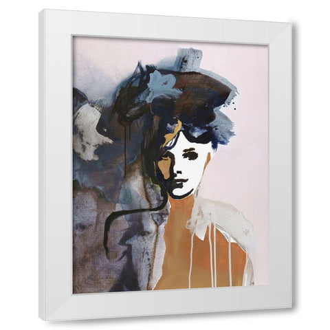Colorful Life 1 White Modern Wood Framed Art Print by Design Fabrikken