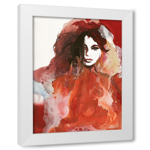 Colorful Life 3 White Modern Wood Framed Art Print by Design Fabrikken