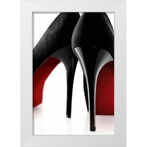Fashion Red 1 White Modern Wood Framed Art Print by Design Fabrikken