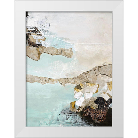 Art Piece 1 White Modern Wood Framed Art Print by Design Fabrikken