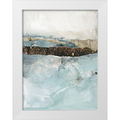 Art Piece 2 White Modern Wood Framed Art Print by Design Fabrikken