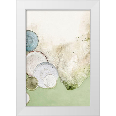 The Art of Taste 4 White Modern Wood Framed Art Print by Design Fabrikken