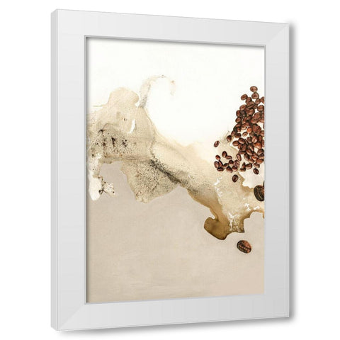 The Art of Taste 7 White Modern Wood Framed Art Print by Design Fabrikken