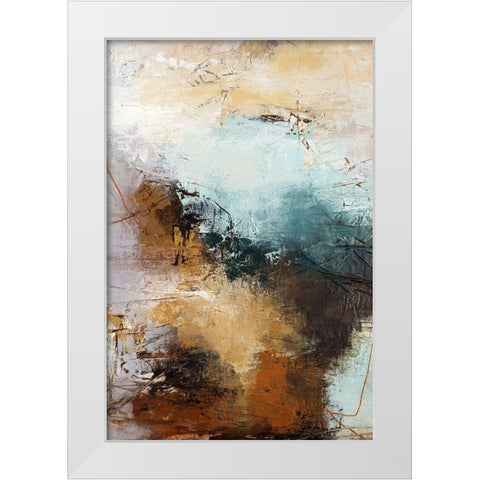 Milestone 3 White Modern Wood Framed Art Print by Design Fabrikken