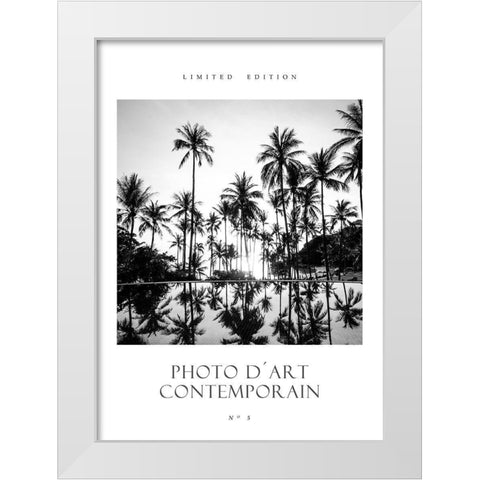 Photo DÂ´Art No 5 White Modern Wood Framed Art Print by Design Fabrikken