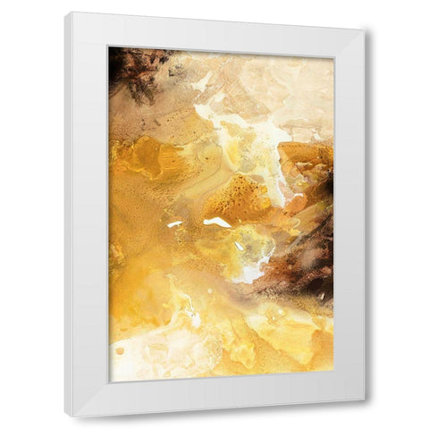 Still Water 6 White Modern Wood Framed Art Print by Design Fabrikken
