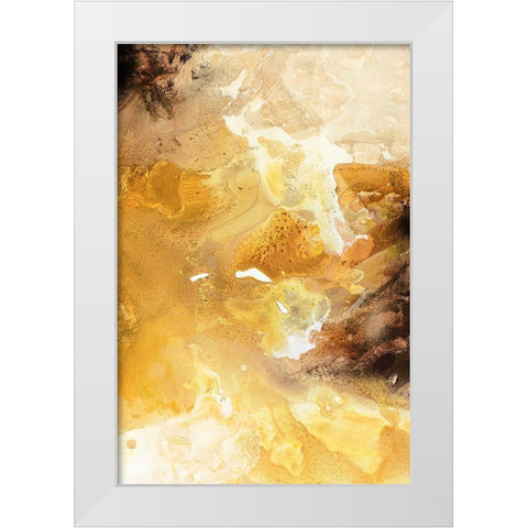 Still Water 6 White Modern Wood Framed Art Print by Design Fabrikken