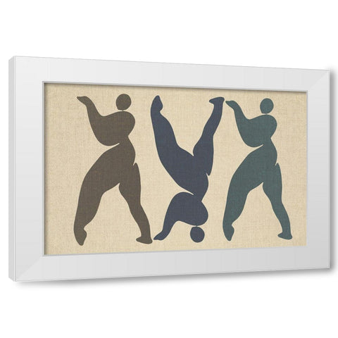 Artefact White Modern Wood Framed Art Print by Design Fabrikken