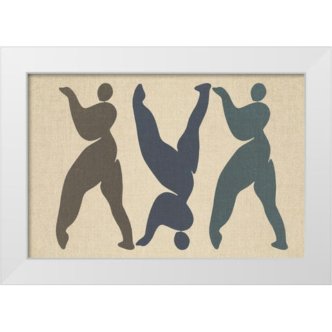 Artefact White Modern Wood Framed Art Print by Design Fabrikken