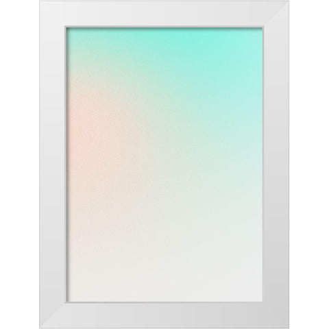 Luminous I White Modern Wood Framed Art Print by Design Fabrikken