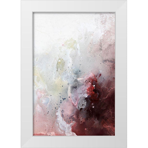Still Water 7 White Modern Wood Framed Art Print by Design Fabrikken