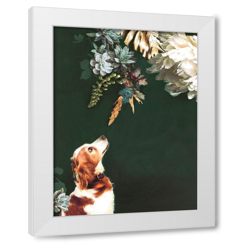 Pet Couture 1 White Modern Wood Framed Art Print by Design Fabrikken