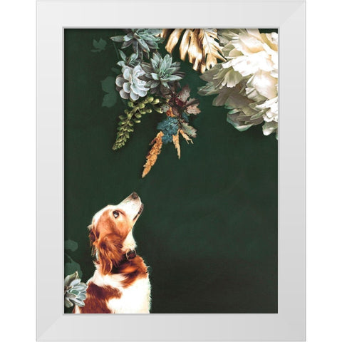 Pet Couture 1 White Modern Wood Framed Art Print by Design Fabrikken
