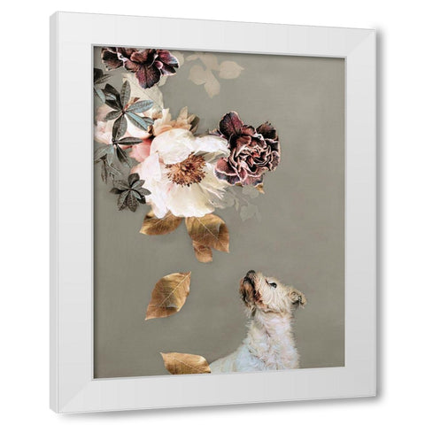 Pet Couture 2 White Modern Wood Framed Art Print by Design Fabrikken