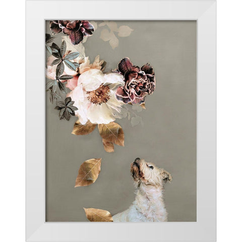 Pet Couture 2 White Modern Wood Framed Art Print by Design Fabrikken