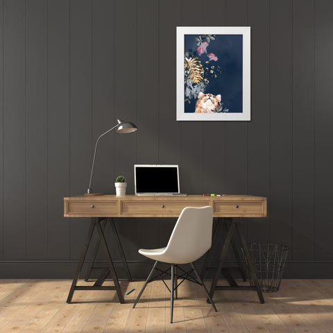 Pet Couture 3 White Modern Wood Framed Art Print by Design Fabrikken