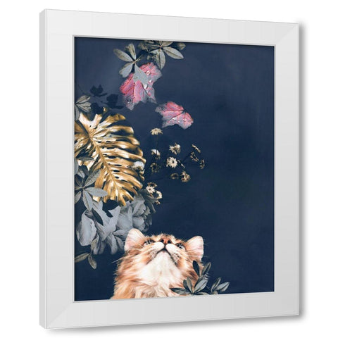 Pet Couture 3 White Modern Wood Framed Art Print by Design Fabrikken