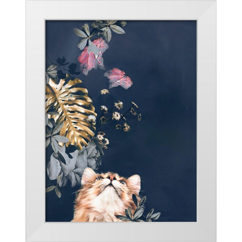 Pet Couture 3 White Modern Wood Framed Art Print by Design Fabrikken