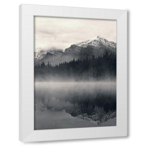 The Great Escape White Modern Wood Framed Art Print by Design Fabrikken