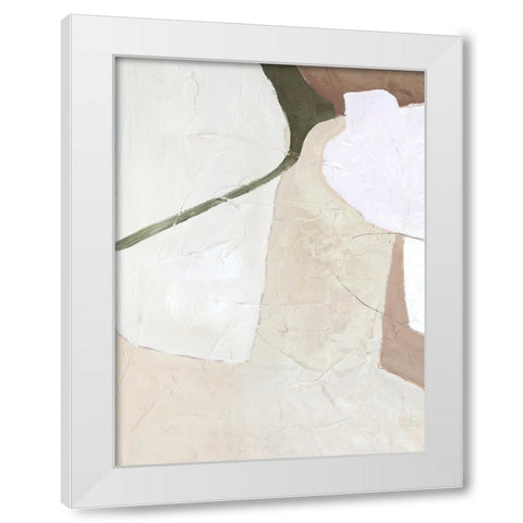 Formel Light White Modern Wood Framed Art Print by Design Fabrikken