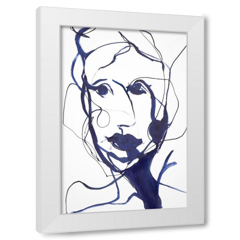 Full Of Wonder White Modern Wood Framed Art Print by Design Fabrikken