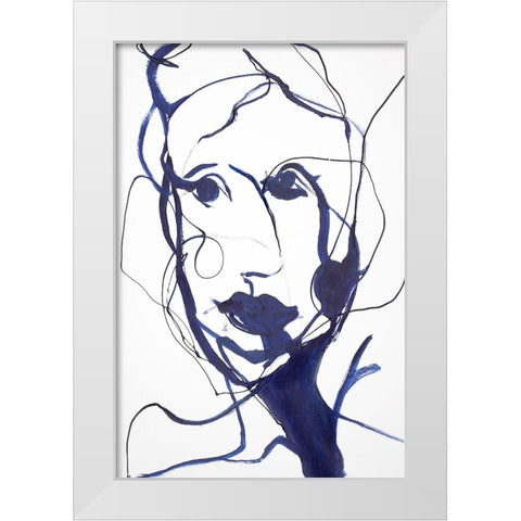 Full Of Wonder White Modern Wood Framed Art Print by Design Fabrikken