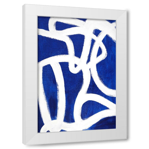 Its a New Beginning White Modern Wood Framed Art Print by Design Fabrikken