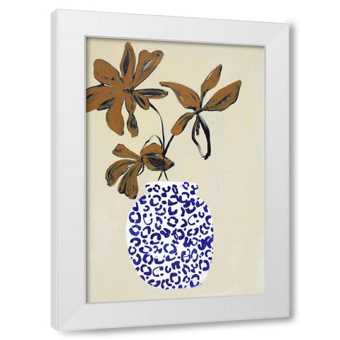 The Right Ambience White Modern Wood Framed Art Print by Design Fabrikken