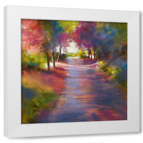 The Good Road Home White Modern Wood Framed Art Print by Newton, Barbara
