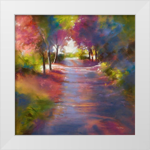 The Good Road Home White Modern Wood Framed Art Print by Newton, Barbara