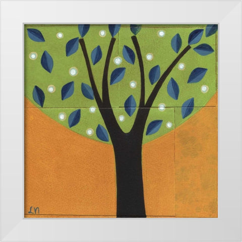 Tree-157 White Modern Wood Framed Art Print by Nugent, Laura